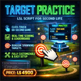 Target Practice LSL Script – Interactive Game with Leaderboard