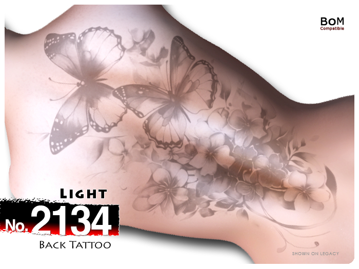(Back Tattoo) No.2134 Light