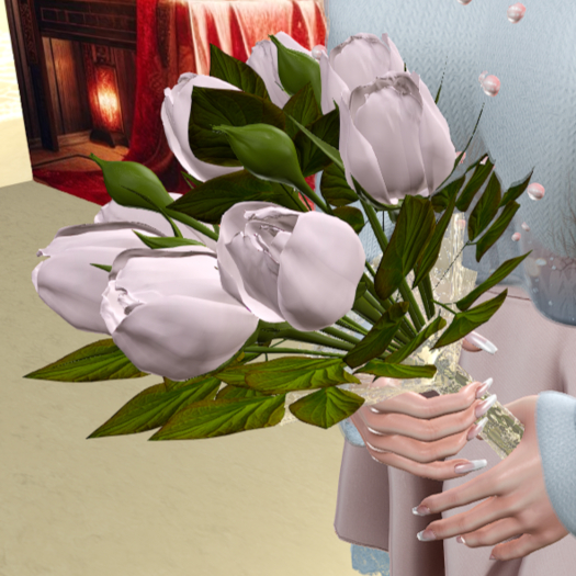 Dust Pink Roses Bouquet #071-005