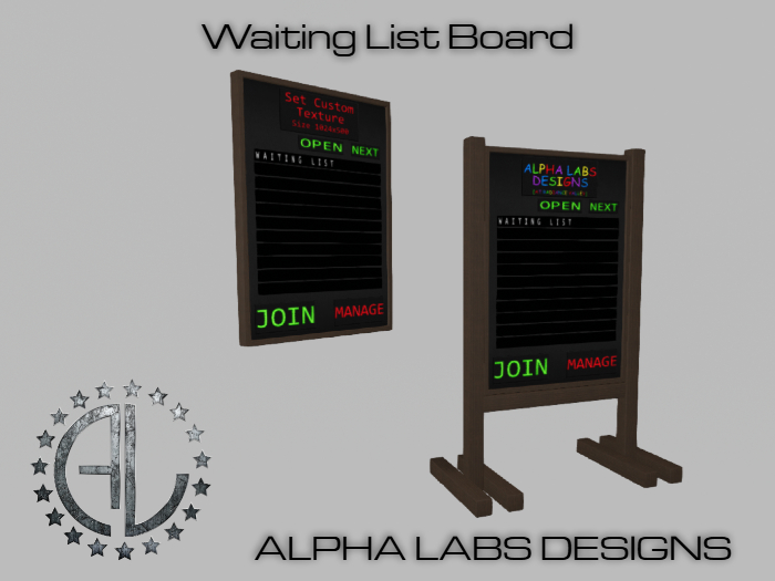 [AL] Waiting List Board