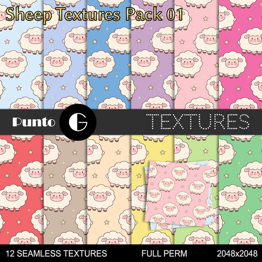 Full Perm Textures - Sheep Pack 01