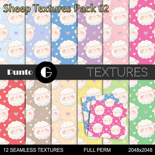 Full Perm Textures - Sheep Pack 02