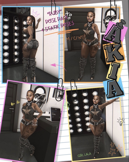 !AKIA - ''RUBY'' POSE PACK