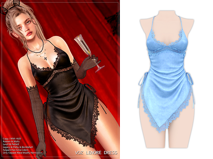 [VOZ] Lenore Dress (Blue)