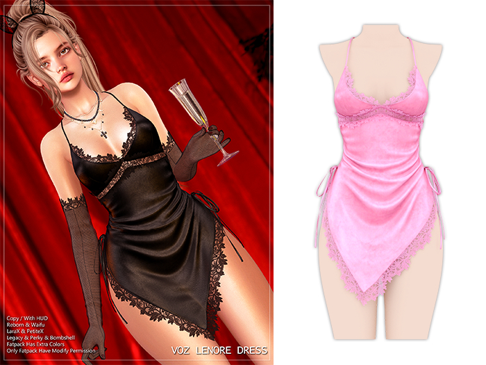 [VOZ] Lenore Dress (Pink)
