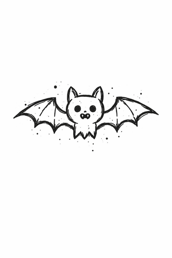 Pulse Ink BROKENDOODLES Cute Bat Tattoo BOM