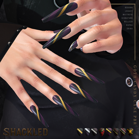 SHACKLED - Goth Candy Cane PBR [Coffin Nails]