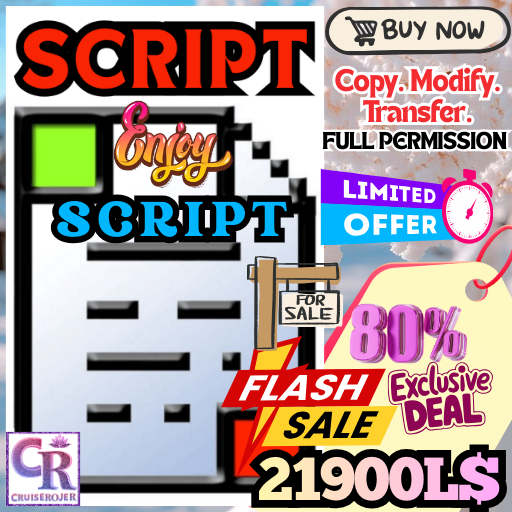 Rental Box Info Script – Full Perm Tenant Info & Control Script ( With Notecard of How to Use This Script & its Benefit 