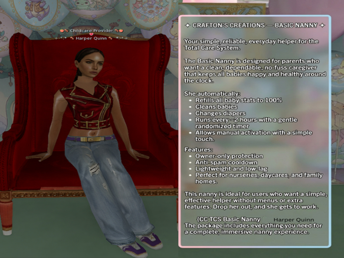 {CC} TCS Basic Nanny (Harper Quinn)