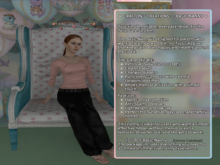 {CC} TCS Basic Nanny (Emma Caldwell)