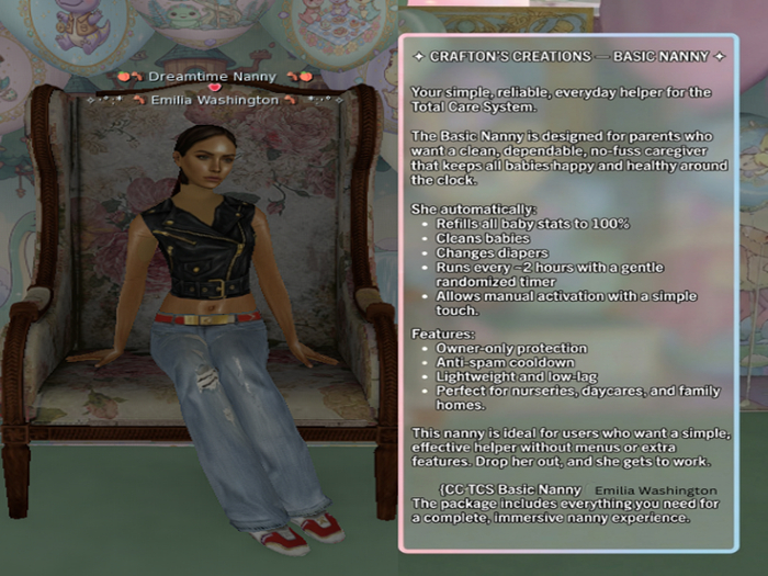 {CC} TCS Basic Nanny (Emilia Washington)