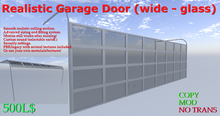 Realistic Garage Door Wide Glass