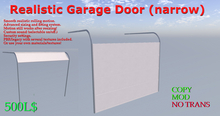 Realistic Garage Door Narrow