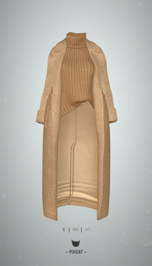 -Pixicat- Robin Coat (Tan)