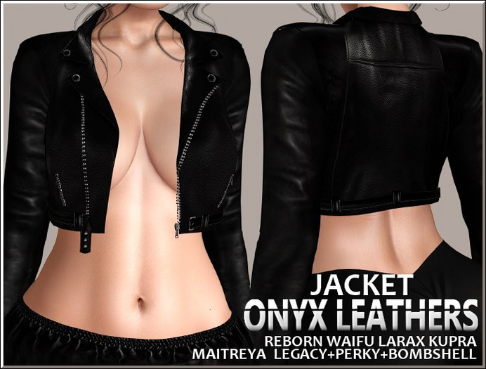 Short Black Leather Jacket