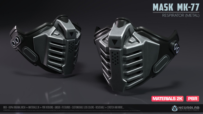 MASK MK-77 Respirator (METAL + PBR) [Neurolab Inc.]