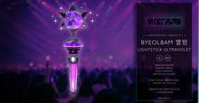 MIXTAPE Addons - Byeolbam lightstick - ultraviolet 