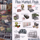 Second Spaces - Flea Market Finds - mismatch 70s fondue set