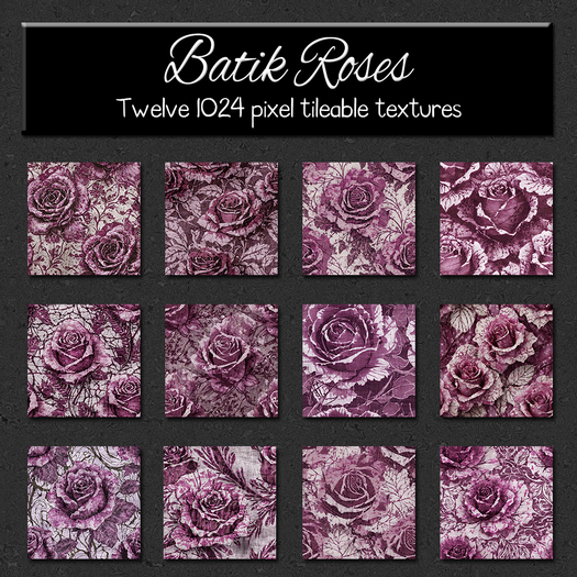 *Wallflowers* Batik Roses