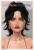 .minou minou. Crystal – Cute Realistic Female Shape (Lelutka Avalon EvoX | Legacy | Maitreya X | Kupra | Ebody)