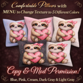 RB  Cute Sloth Pillow