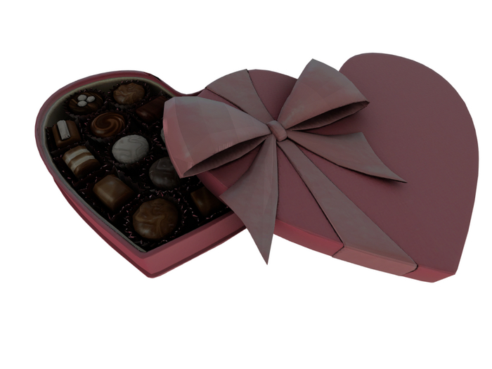 Chocolate box heart