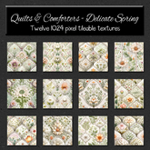 *Wallflowers* Quilts & Comforters - Delicate Spring