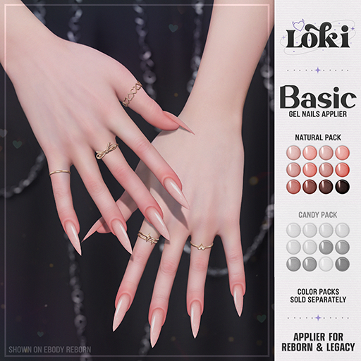 Loki - Basic Gel Nails Applier - Natural Pack