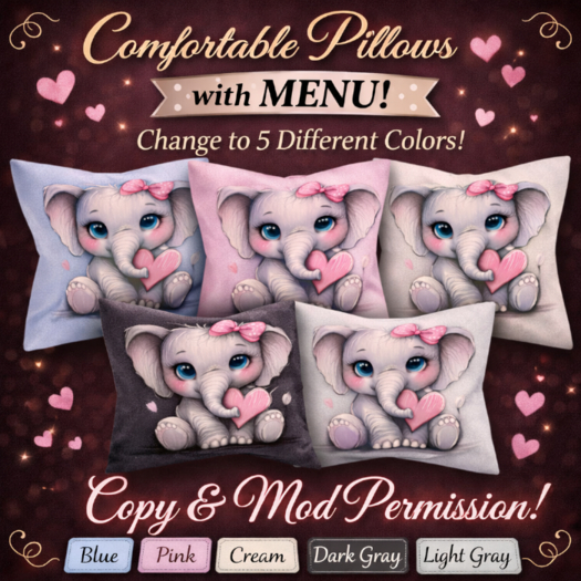 RB Cute Elephant Pillow