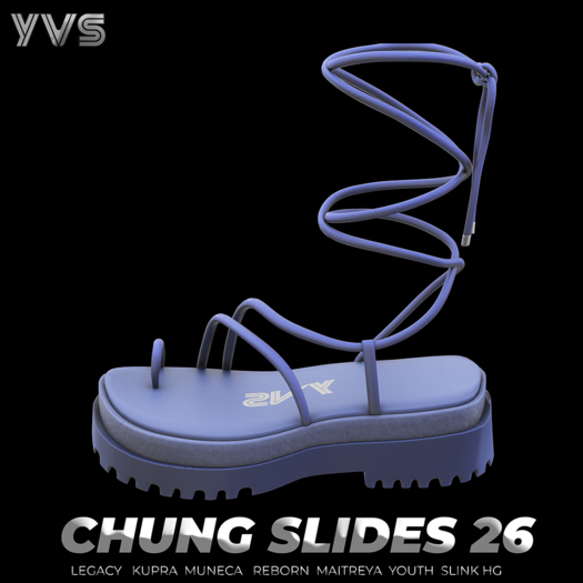 YVS CHUNG SANDALS 26 BLUE