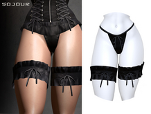 SOJOUR - Feyre garters - black