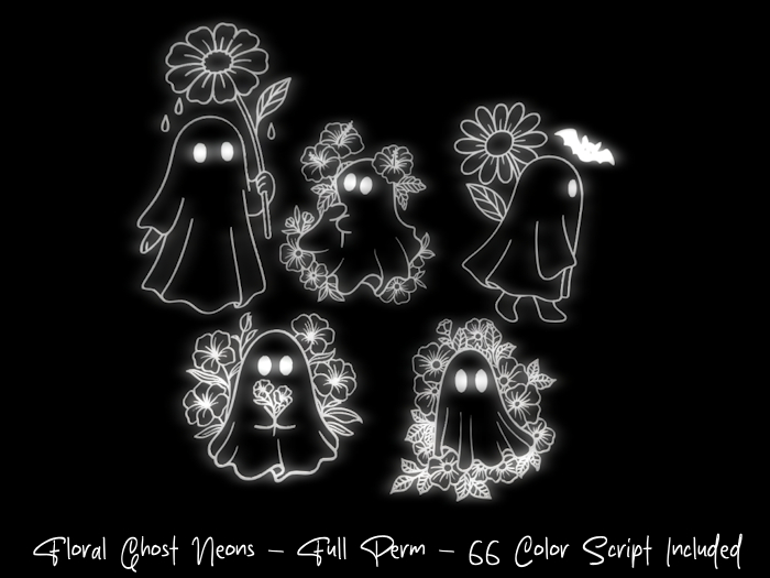 ~ VV ~ Floral Ghost Neon Pack - Full Perm