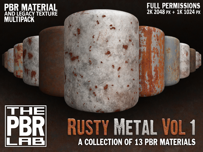 The PBR Lab - Rusty Metal Vol 1 Multipack