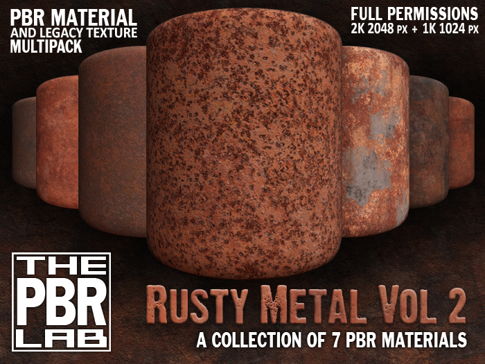The PBR Lab - Rusty Metal Vol 2 Multipack
