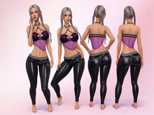 Full Perm Wild Pink Leather