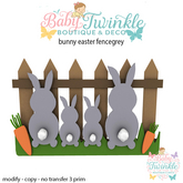 bunny easter fencegrey