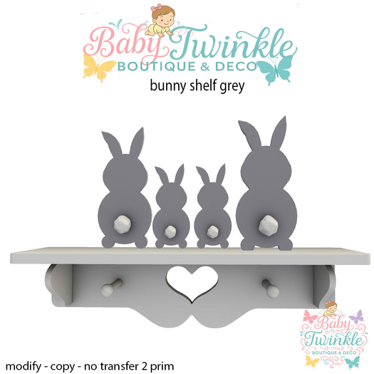 bunny shelf grey