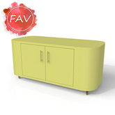 Futuristic Sideboard Decor