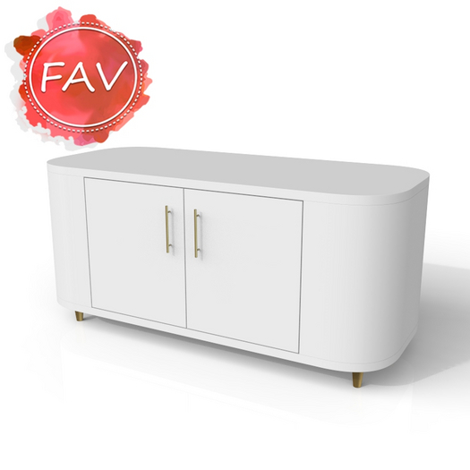 Futuristic Sideboard Decor