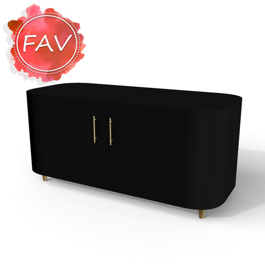 Futuristic Sideboard Decor