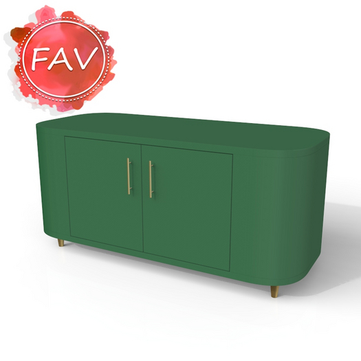 Futuristic Sideboard Decor