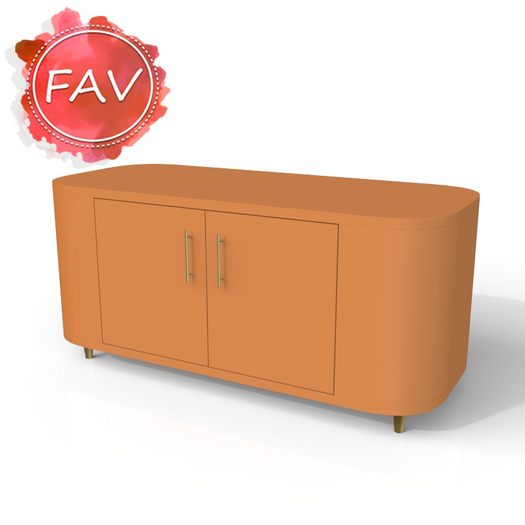 Futuristic Sideboard Decor