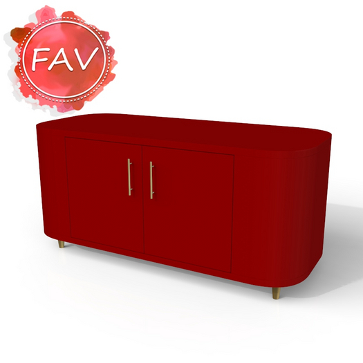 Futuristic Sideboard Decor