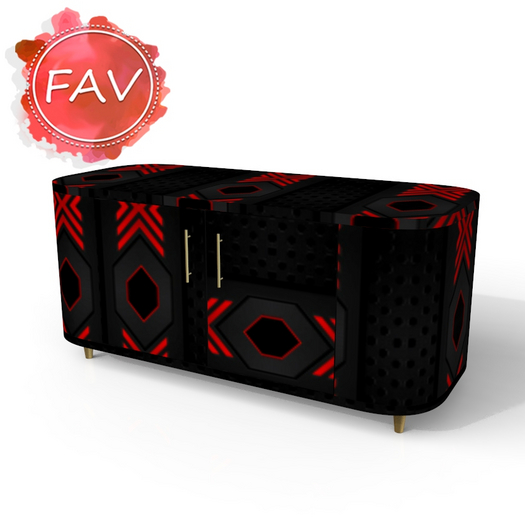Futuristic Sideboard Decor