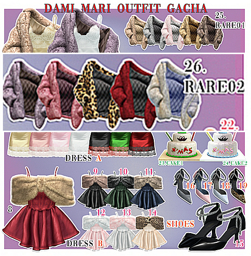 26.[m.lara]DAMI.MARI GACHA #02 RARE