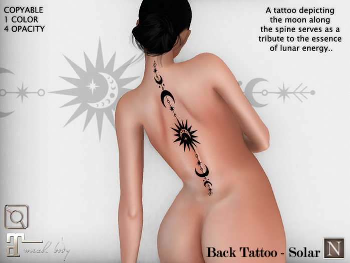 [Nerium] Back Tattoo - Solar