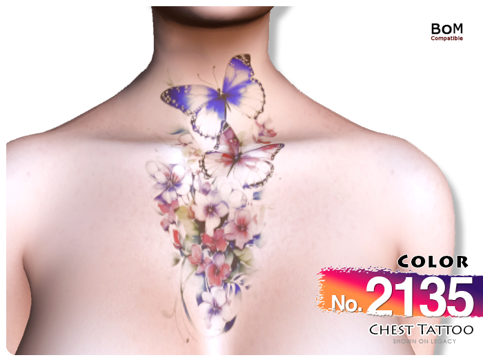 (Chest Tattoo) No.2135 Color