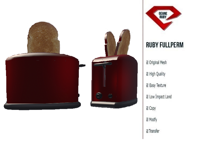 352 [Ruby Full Perm] Mesh Toaster