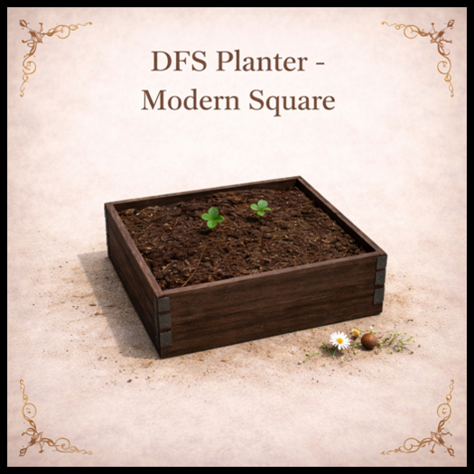 DFS Planter - Modern Square - ACTUAL ITEM