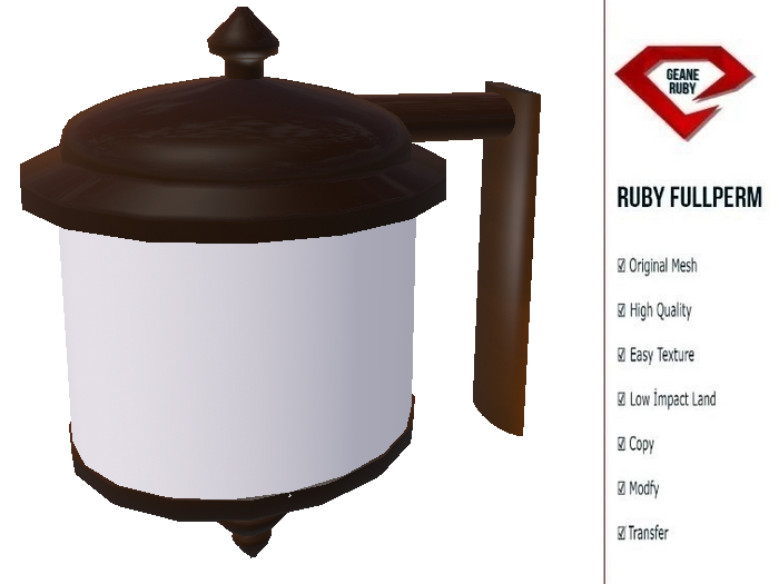357 [Ruby Full Perm] Mesh Round Wall Lamp